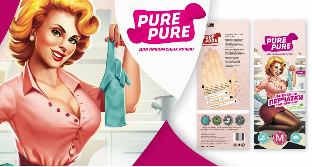 Латексные перчатки Pure Pure Латексные перчатки Pure Pure