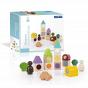 Guidecraft. Сортер пирамидка Sensory Stacking Blocks сенсорные блоки. G6730