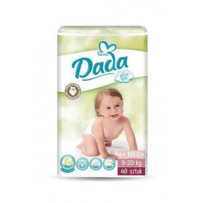 Детские подгузники DADA Extra Soft МAXI + (упак. 48 шт.) №4+