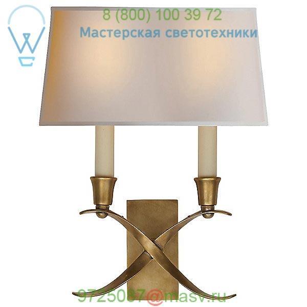 Visual Comfort CHD 1190AN-NP Cross Bouillotte Wall Sconce, настенный светильник