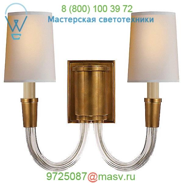 Visual Comfort TOB 2033HAB-NP Vivian Double Wall Sconce, настенный светильник бра