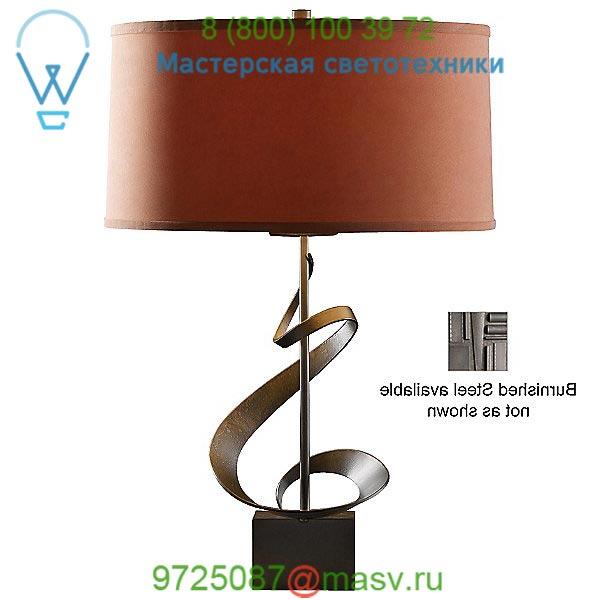 Gallery Spiral Table Lamp (Terra Micro-Suede/Burnished Steel) - OPEN BOX RETURN OB-273030-1017 Hubbardton Forge, опенбокс