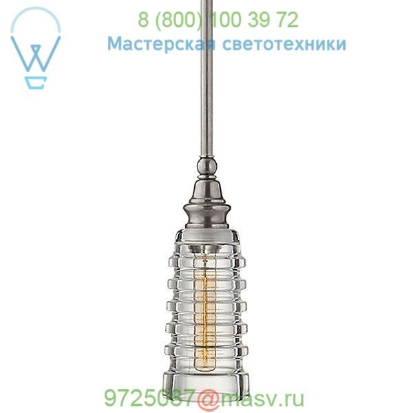 Covington Mini Pendant with Ribbed Glass CHC 5474AN-CG Visual Comfort, светильник