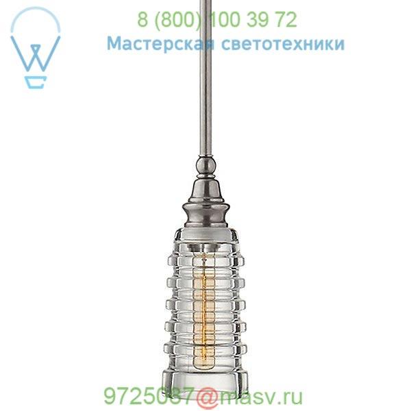 Covington Mini Pendant with Ribbed Glass CHC 5474AN-CG Visual Comfort, светильник