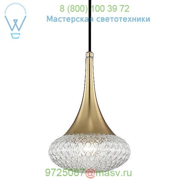 H114701C-PN Bella Wide Mini Pendant Light Mitzi - Hudson Valley Lighting, подвесной светильник
