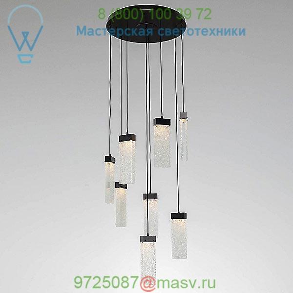 Parallel Glass Round LED Multipoint Pendant Light CHB0042-03-FB-BG-C01-L1 Hammerton Studio, подвесной светильник