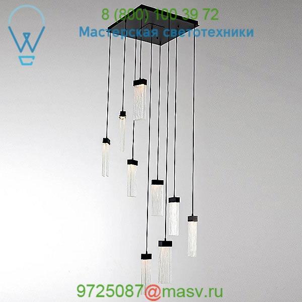 Parallel Glass Square LED Multipoint Pendant Light CHB0042-09-FB-BG-C01-L1 Hammerton Studio, светильник