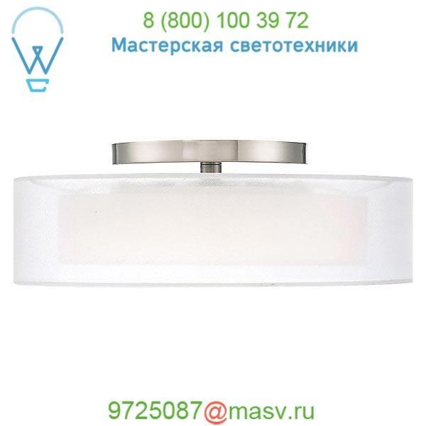 Metropolis LED Semi-Flush Mount Ceiling Light Modern Forms FM-16818-BN, светильник