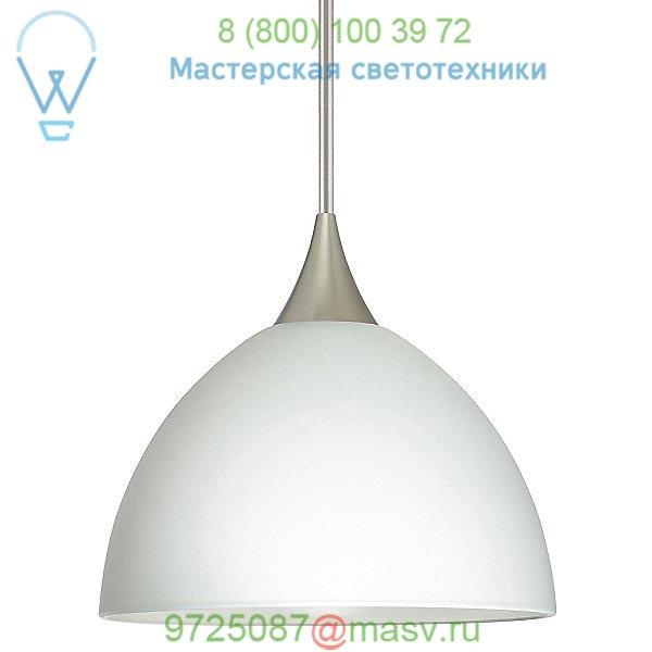 OB-1XT-467907-SN Besa Lighting Brella Mini Pendant (White/Satin Nickel) - OPEN BOX RETURN, опенбокс