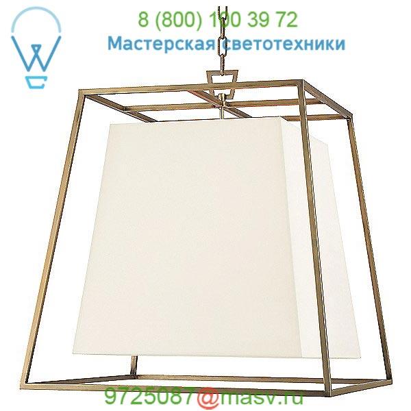 Kyle Pendant (White Faux Silk/Aged Brass/Large) - OPEN BOX RETURN Hudson Valley Lighting , светильник