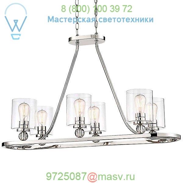 Studio 5 6-Light Linear Suspenion Light (Polished Nickel) - OPEN BOX Minka-Lavery, светильник