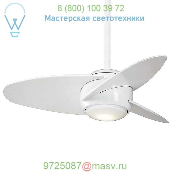 Slant Ceiling Fan Minka Aire Fans F410L-BS, светильник