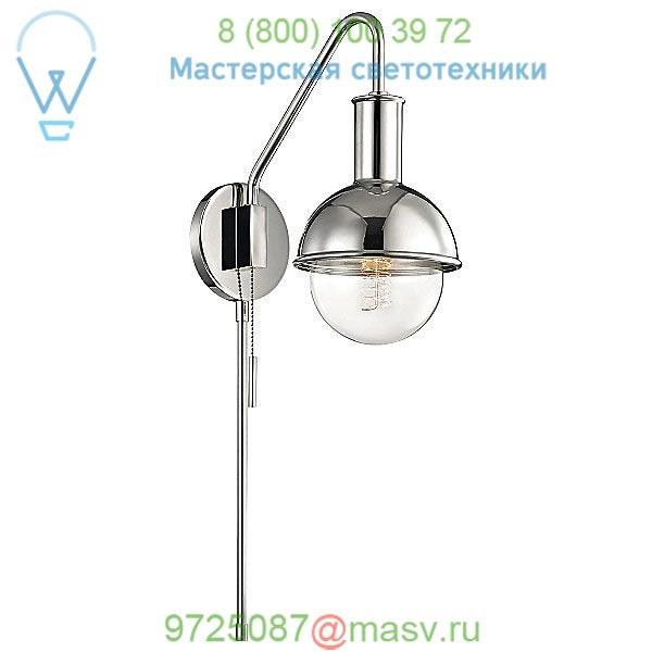 Riley Swing Arm Wall Sconce HL111101-AGB Mitzi - Hudson Valley Lighting, бра