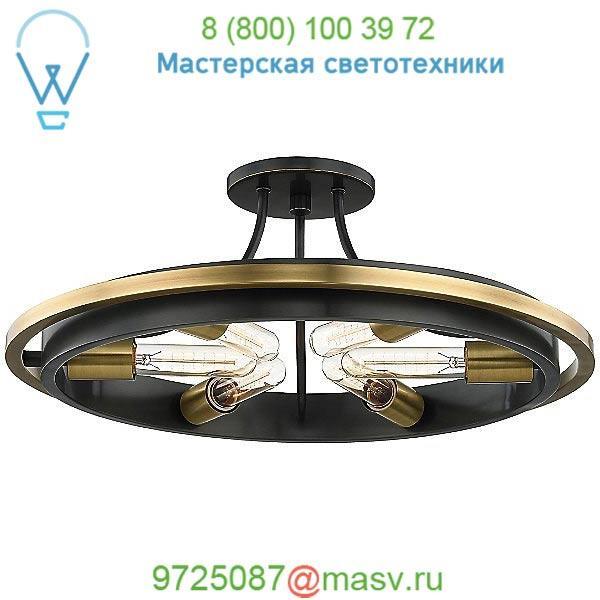 Hudson Valley Lighting 2721-AGB Chambers Flush Mount Ceiling Light, светильник