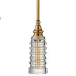 Visual Comfort OB-CHC 5474AB-CG Covington Mini Pendant Ribbed Glass (Brass/Narrow)- OPEN BOX, опенбокс