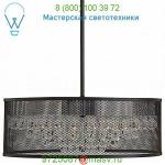 FR38904BLK Fredrick Ramond Fiona Drum Shade Pendant Light, светильник