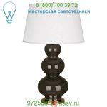 Robert Abbey CF42X Large Triple Gourd with Silver Base, настольная лампа