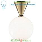 H148501S-AGB/BK Piper Flush Mount Ceiling Light Mitzi - Hudson Valley Lighting, светильник