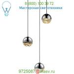 SONNEMAN Lighting Grapes 3 Light LED Round Multipoint Pendant 2914.01-SML, светильник