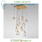 Misto Square Multi Light Pendant Light Hammerton Studio CHB0048-09-FB-OA-C01-E2, подвесной светильник