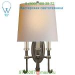Visual Comfort TOB 2137BR/HAB-NP Calliope 3-Light Wall Sconce, настенный светильник