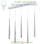 Modern Forms PD-41803L-BK Cascade Etched Glass Linear Suspension Light, светильник