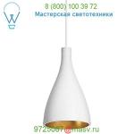 Pablo Designs SWEL NRW WHT/BRA Swell Narrow Pendant Light, светильник