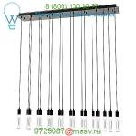 SER-38P-BL-BU Seraph Linear LED Chandelier Blackjack Lighting, светильник