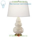 Small Triple Gourd Table Lamp with Metal Base Robert Abbey CR32X, настольная лампа