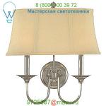 1812-PN Rockville Two Light Wall Sconce Hudson Valley Lighting, настенный светильник бра
