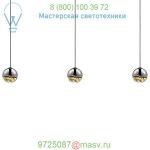 Grapes 3 Light LED Rectangular Multipoint Pendant SONNEMAN Lighting 2920.01-SML, светильник