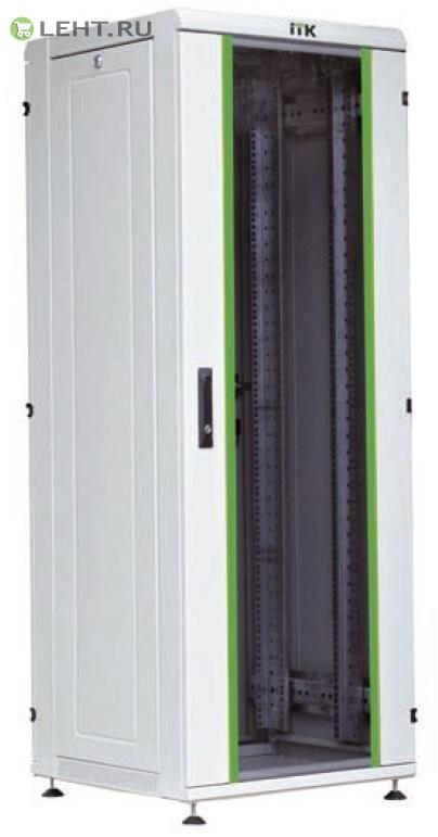 LN35-42U68-G (серый): Шкаф сетевой 19″, стеклянная передняя дверь