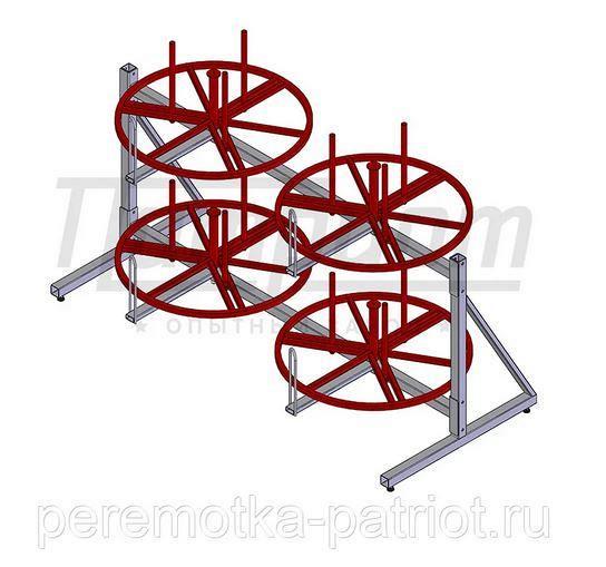 Стеллаж для хранения и размотки бухт кабеля СБ 4-0,7-50