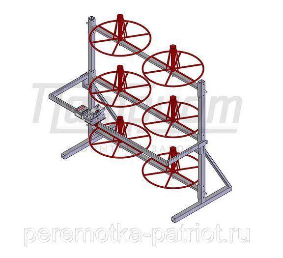 Стеллаж для хранения и размотки бухт кабеля СБ 6-0,4-30э с МИД20