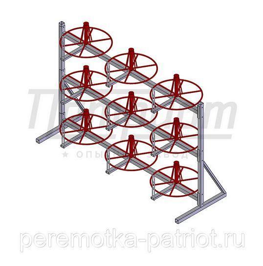 Стеллаж для хранения и размотки бухт кабеля СБ 9-0,5-30э