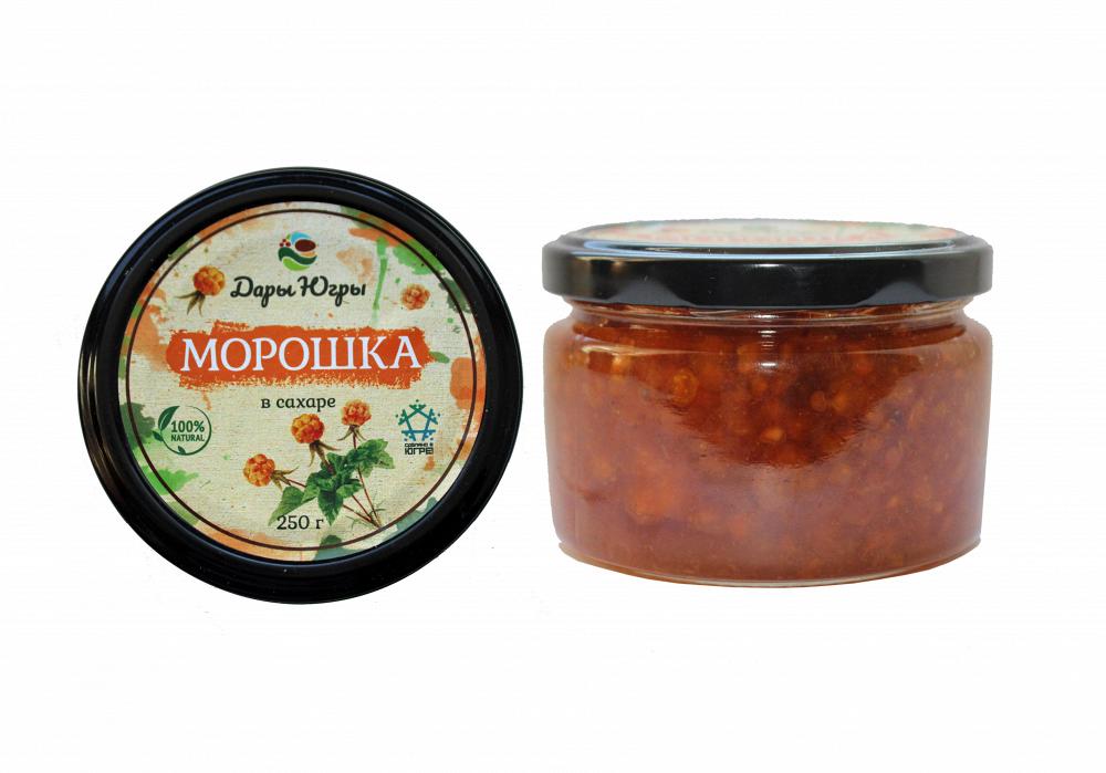 Морошка цельная в сахарном сиропе из Сибири ХМАО-ЮГРА 250 гр Морошка цельная в сахарном сиропе из Сибири ХМАО-ЮГРА 250 гр