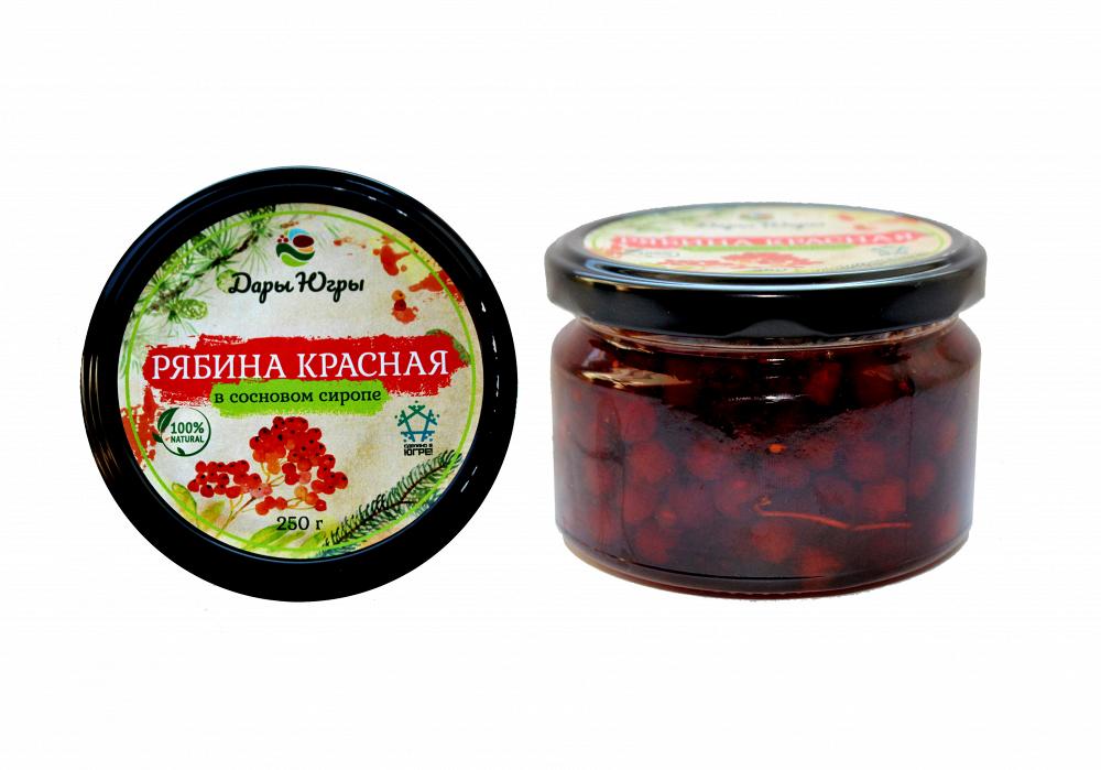 Рябина красная в сосновом сиропе из Сибири ХМАО-ЮГРА 1 кг