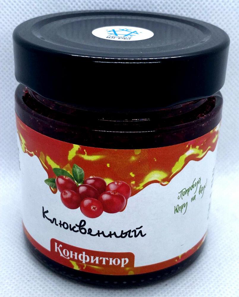 Клюквенный конфитюр из дикорастущей лесной клюквы / ДАРЫ-ЮГРЫ-ХМАО / 200 гр