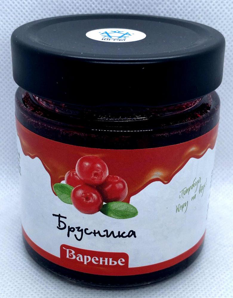 Варенье из дикорастущей лесной брусники / ДАРЫ-ЮГРЫ-ХМАО / 200 гр