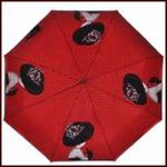 Зонт Flioraj красный с черной вуалью