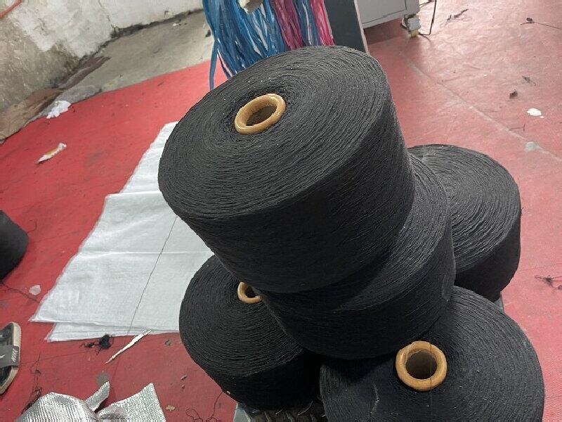 Фабрики оптовых продаж регенерированной пряжи для вязания перчатки Ne8s черный