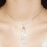 S925 sterling silver freshwater pearl clasp clavicle chain - Раздел: Галантерея, бижутерия, ювелирные изделия