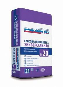 Шпаклевка гипсовая ручного нанесения для внутренних работ №20