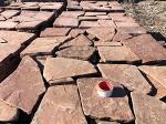 Галтованный камень красный песчаник природный пластушка