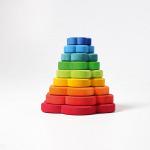 Деревянная пирамидка "Цветочная", 9 деталей, Grimms - Раздел: Детские товары, продажа детских товаров