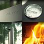pellet burning pizza oven