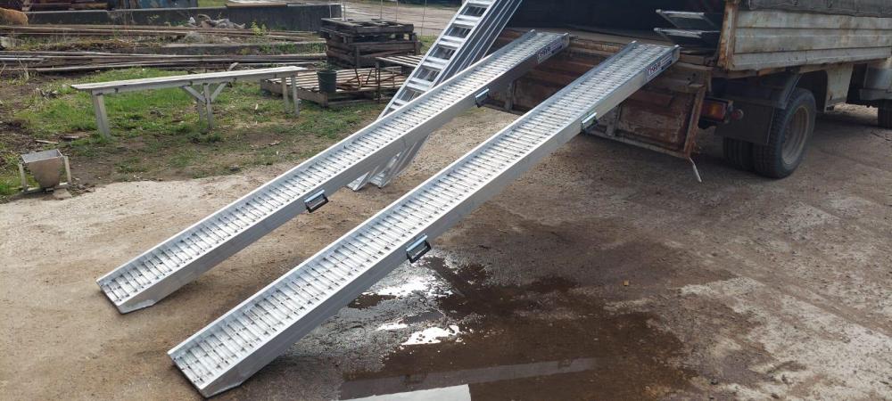 Алюминиевые аппарели для погрузки специальной техники