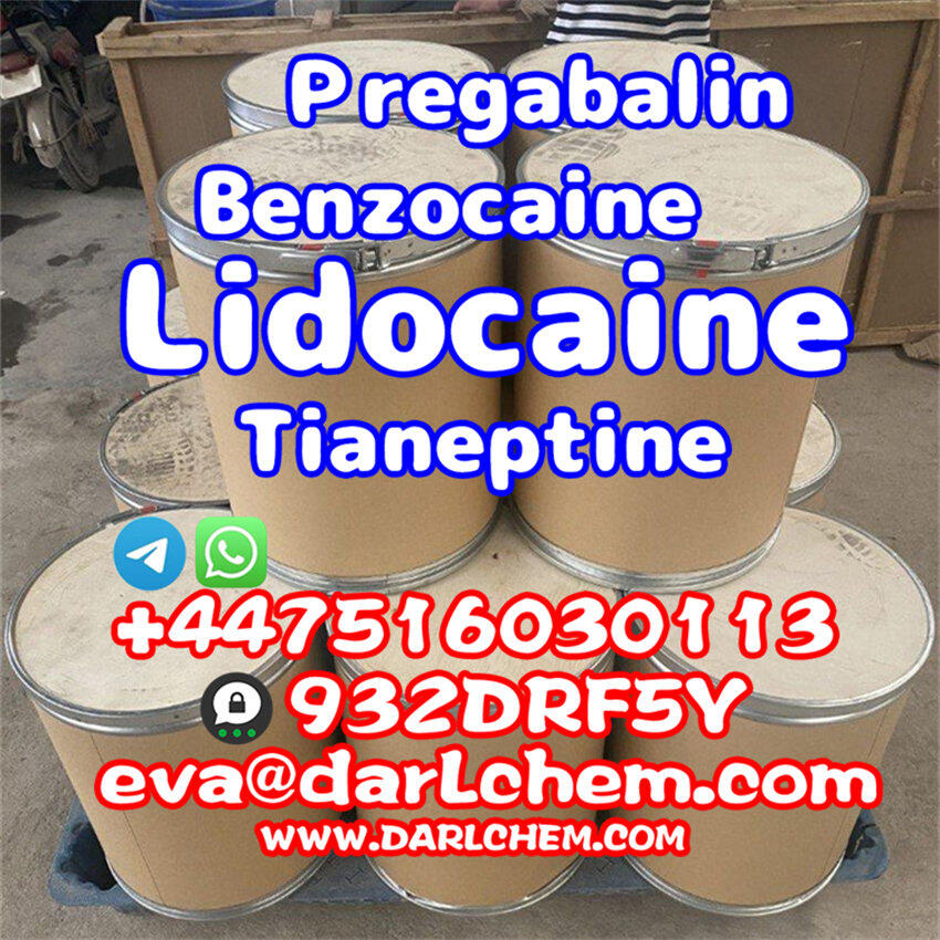 Lidocaine Tianeptine pregabalin raw Powder 137-58-6 Factory Price