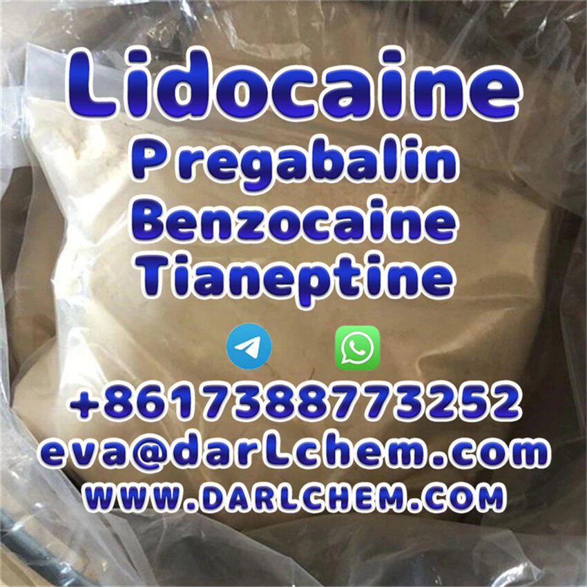 Lidocaine Tianeptine pregabalin raw Powder 137-58-6 Top Quality