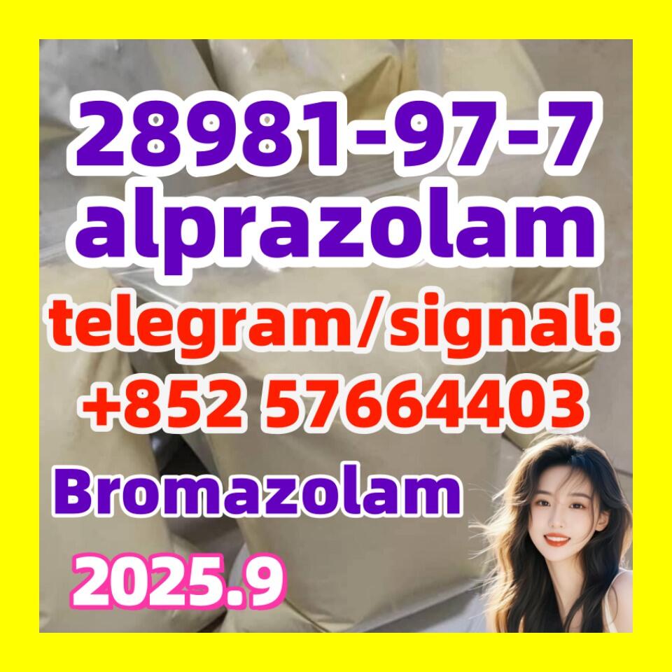 28981-97-7 alprazolam 71368-80-4 bromazolam Benzodiazepines Yellow And White Powder